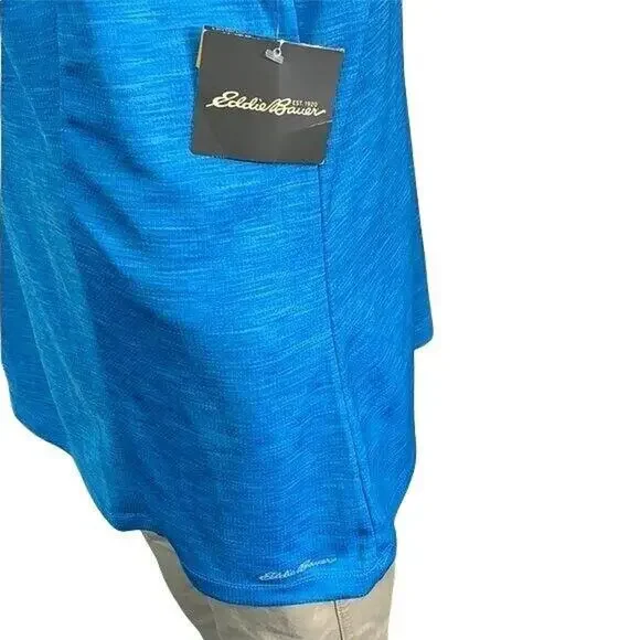 Eddie Bauer Womens T Shirt Traverse Knits Active Athletic Outdoor Blue 2XL - Picture 3 of 8